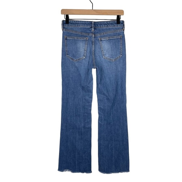 Anthropologie Pilcro Jeans Womens 26 High Rise Flare Raw Hem Seamed Stretch - Picture 4 of 9